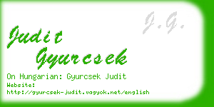 judit gyurcsek business card